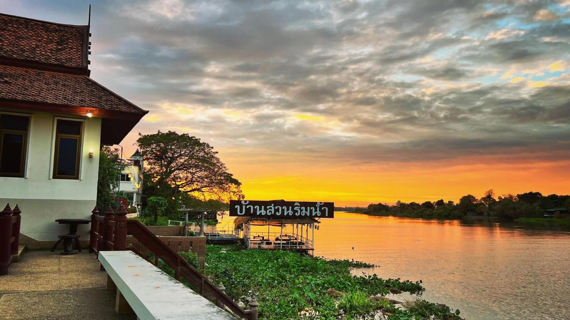 Ayutthaya Garden River Home Ban Bang Krasan Exterior foto